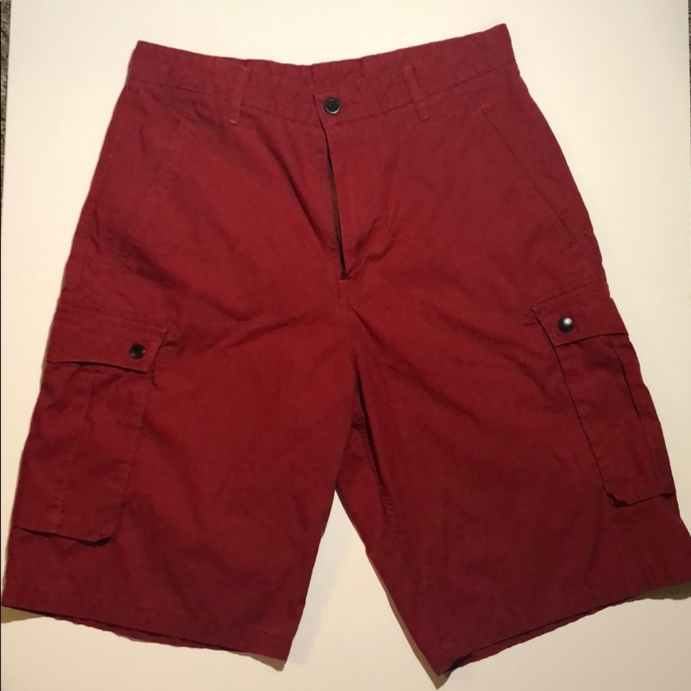 Red Levi Strauss Cargo Shorts